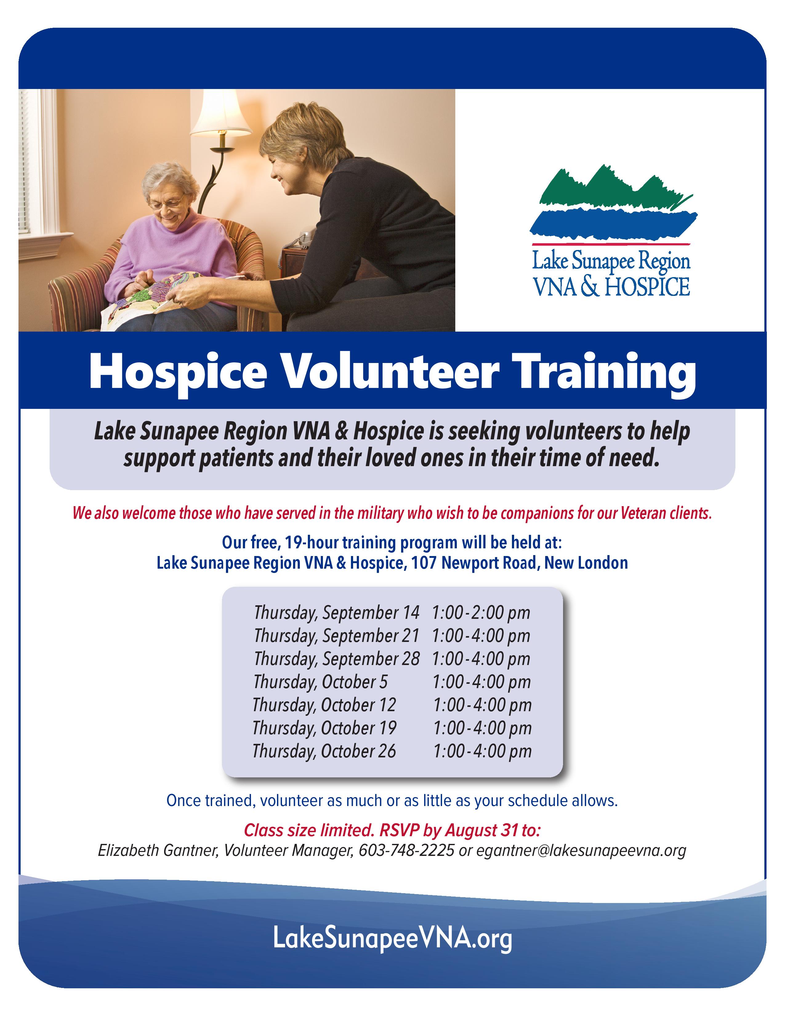Hospice Volunteer Training 2023